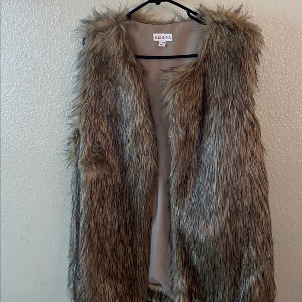 Faux fur vest